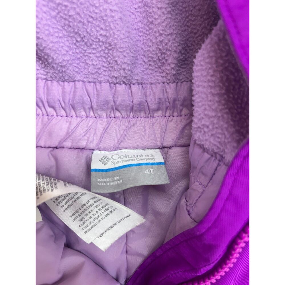 Girl's Columbia Purple Bibs size 4t